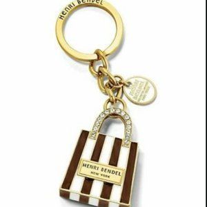 Henri Bendel shopping bag key chain